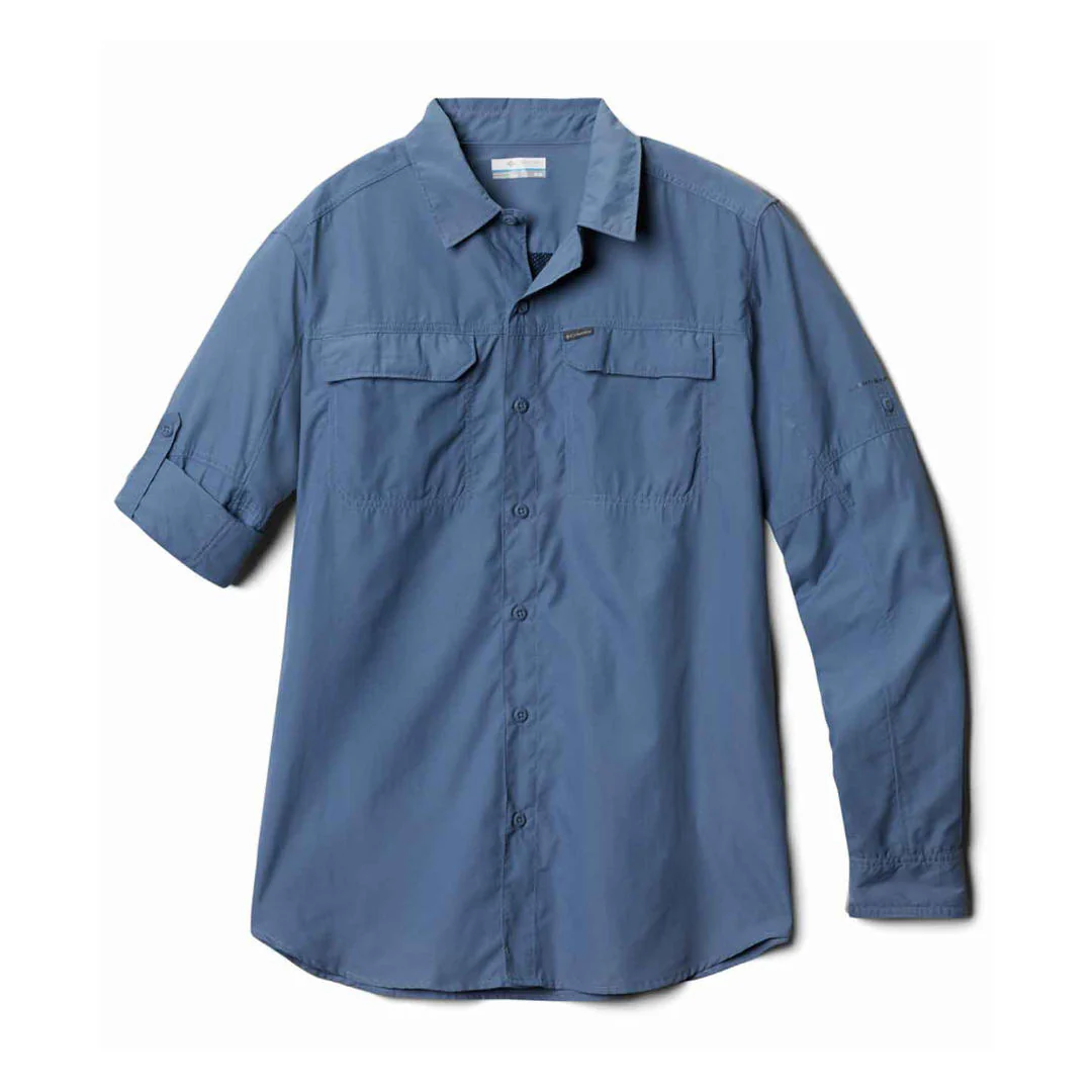 Columbia Men Blue Silver Ridge 2.0 Long Sleeve Shirt (Sun Protection) - Image 2