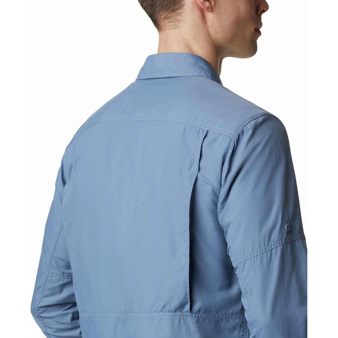 Columbia Men Blue Silver Ridge 2.0 Long Sleeve Shirt (Sun Protection) - Image 5