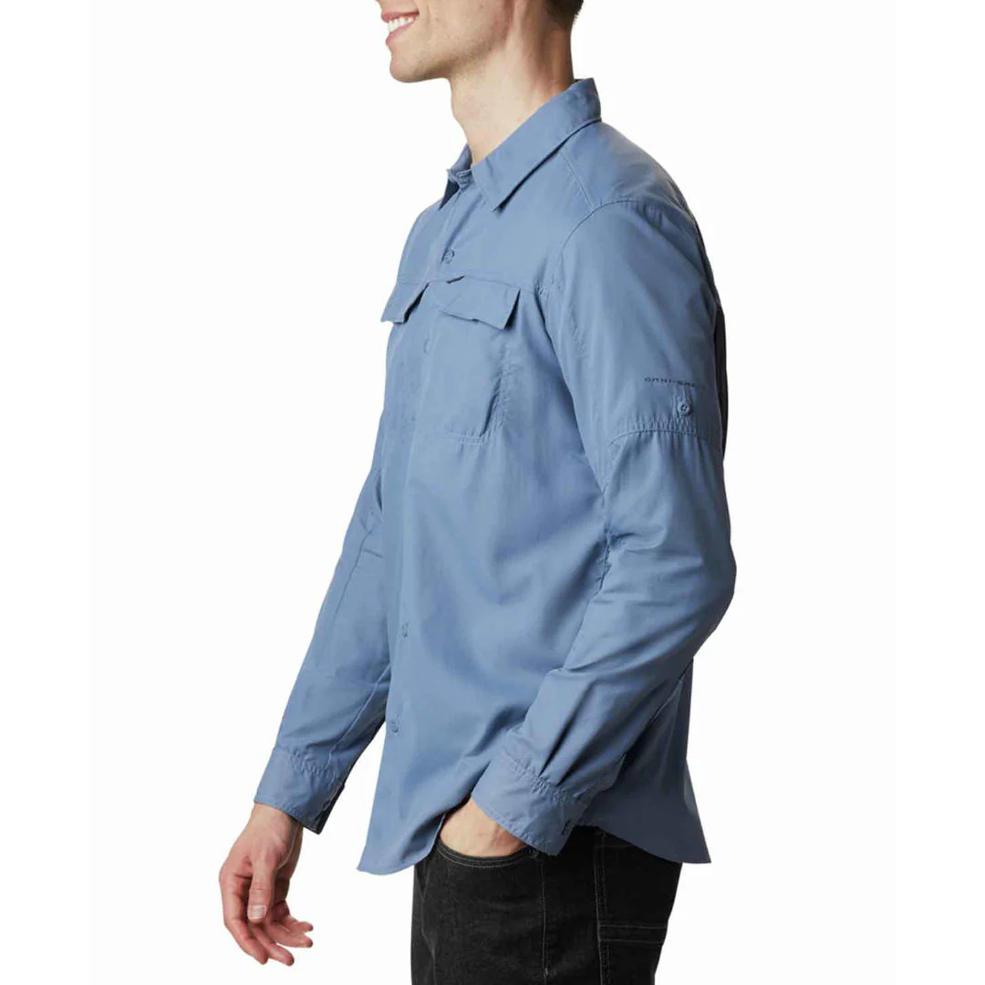 Columbia Men Blue Silver Ridge 2.0 Long Sleeve Shirt (Sun Protection) - Image 7