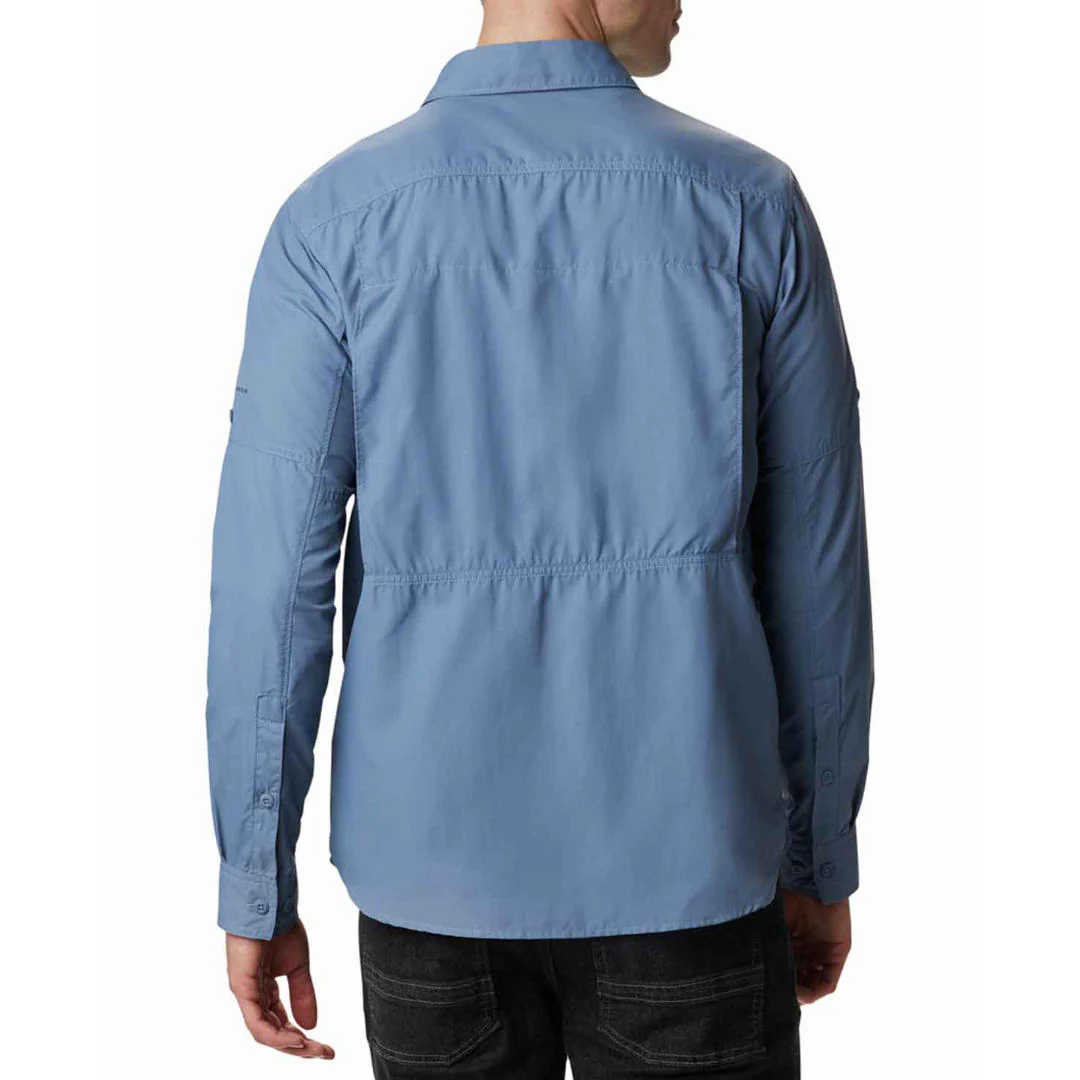 Columbia Men Blue Silver Ridge 2.0 Long Sleeve Shirt (Sun Protection) - Image 8