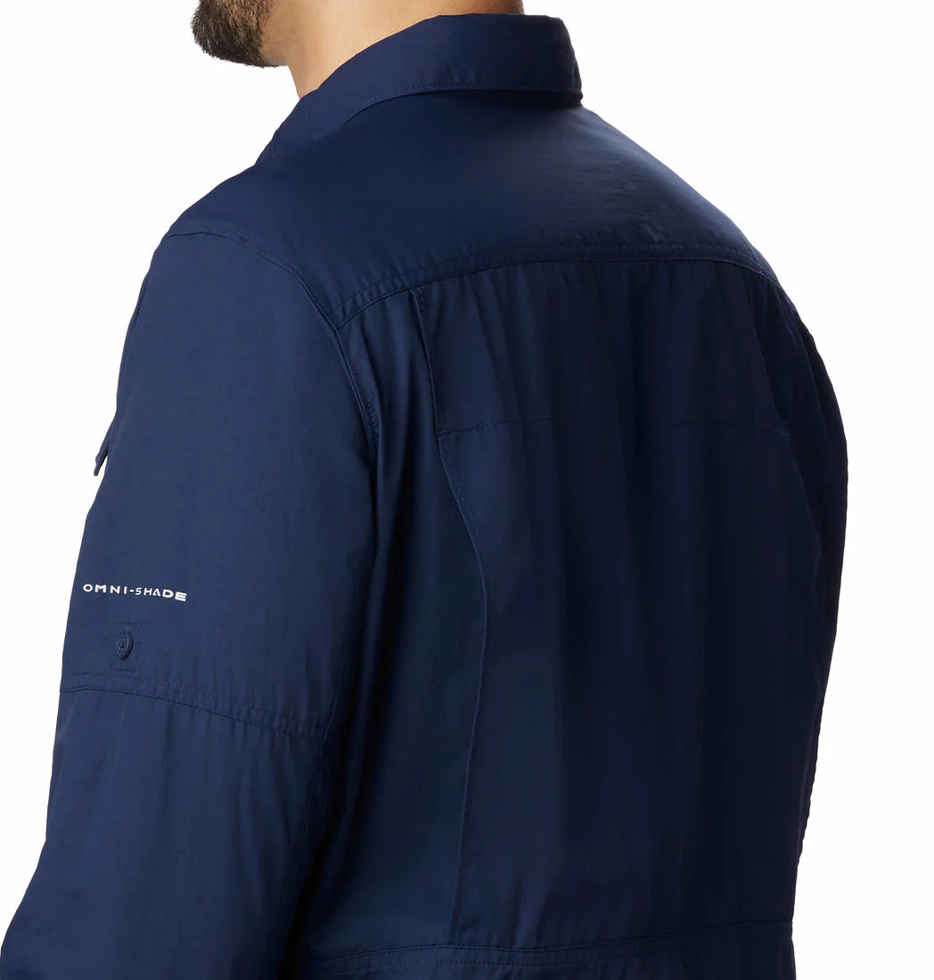 Columbia Men Blue Silver Ridge 2.0 Long Sleeve Shirt (Sun Protection) - Image 4
