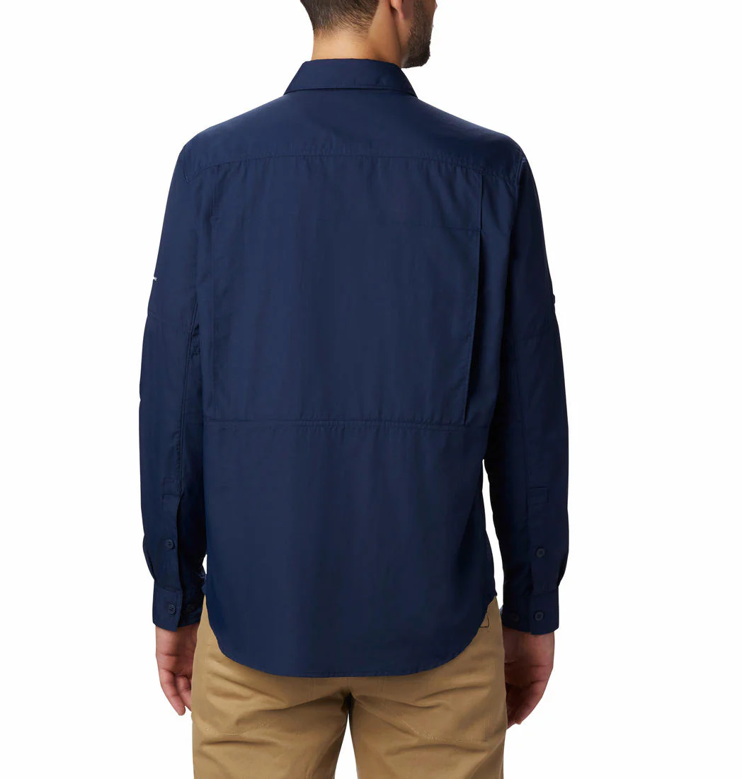 Columbia Men Blue Silver Ridge 2.0 Long Sleeve Shirt (Sun Protection) - Image 5