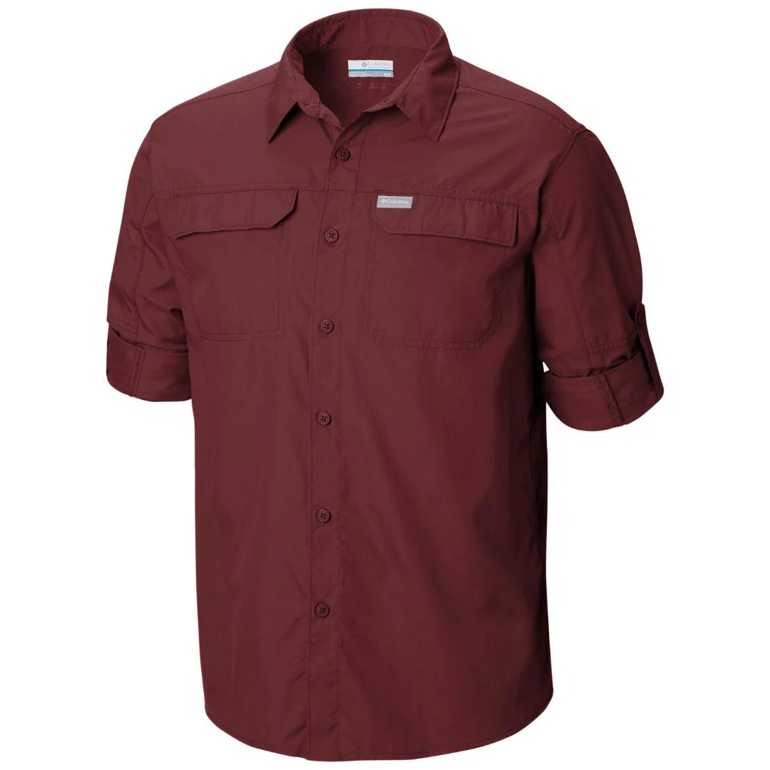Columbia Men Red Silver Ridge 2.0 Long Sleeve Shirt (Sun Protection) - Image 2