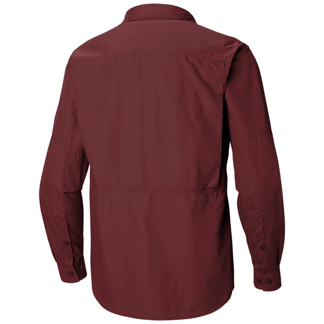 Columbia Men Red Silver Ridge 2.0 Long Sleeve Shirt (Sun Protection) - Image 4