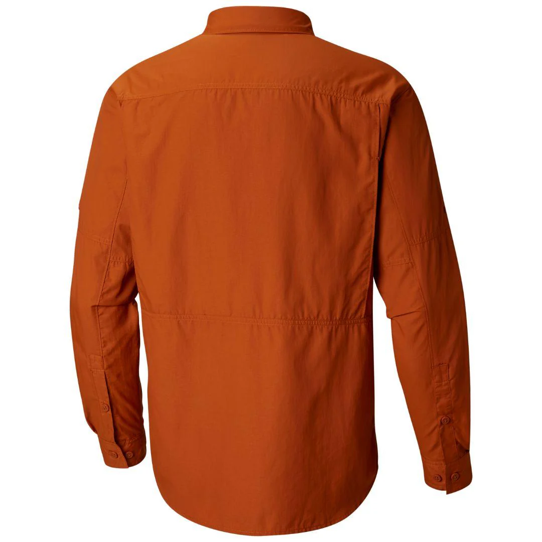 Columbia Men Orange Silver Ridge 2.0 Long Sleeve Shirt (Sun Protection) - Image 4