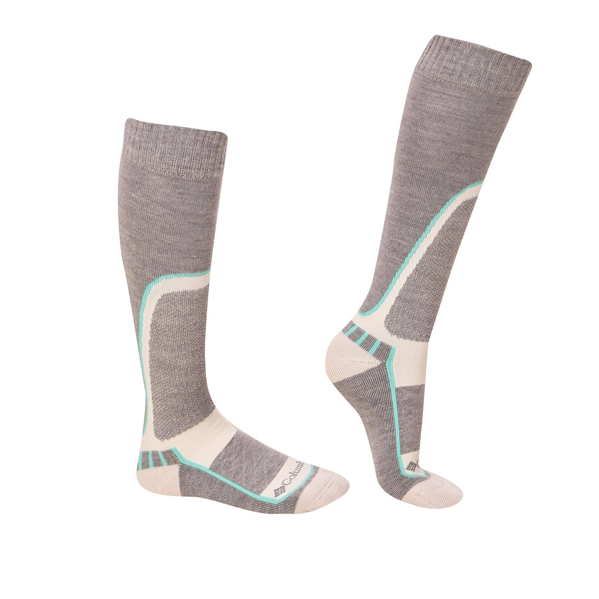 Columbia Unisex White SOCKS UX 1P SKI OTC/MED 1 PAIR   (1 Pair) (Non Returnable) - Image 3