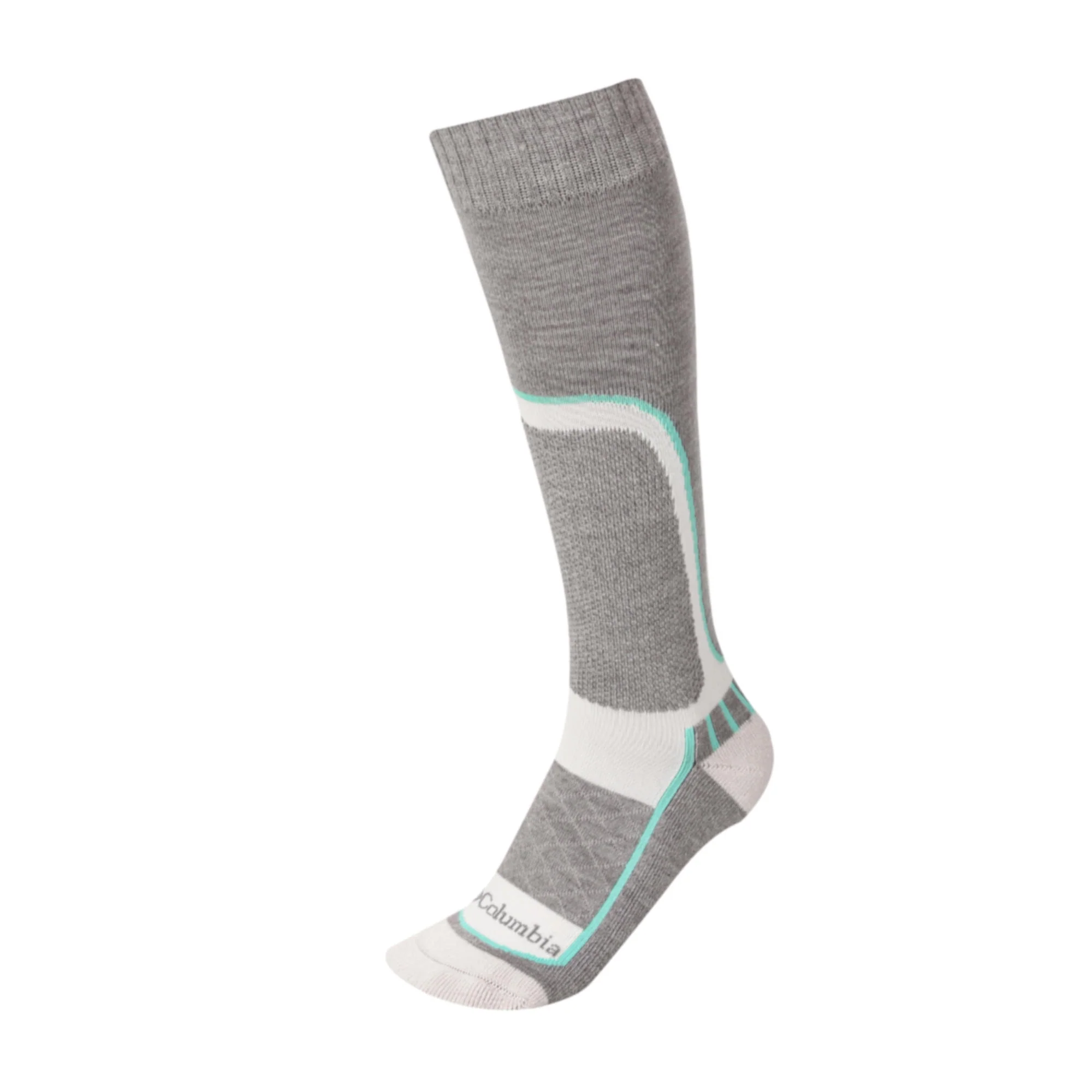 Columbia Unisex White SOCKS UX 1P SKI OTC/MED 1 PAIR   (1 Pair) (Non Returnable) - Image 7