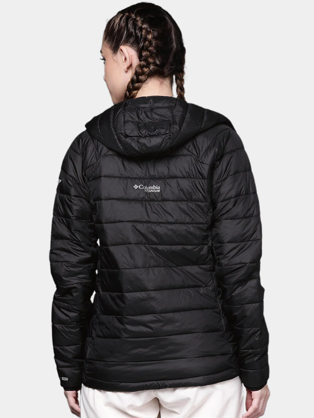 Columbia Women Black Snow Country Hooded Jacket - Image 10