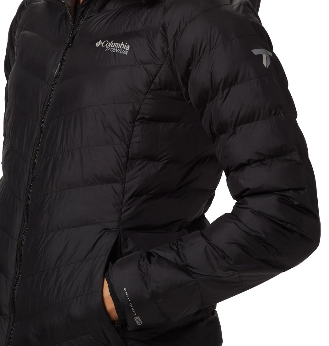 Columbia Women Black Snow Country Hooded Jacket - Image 2