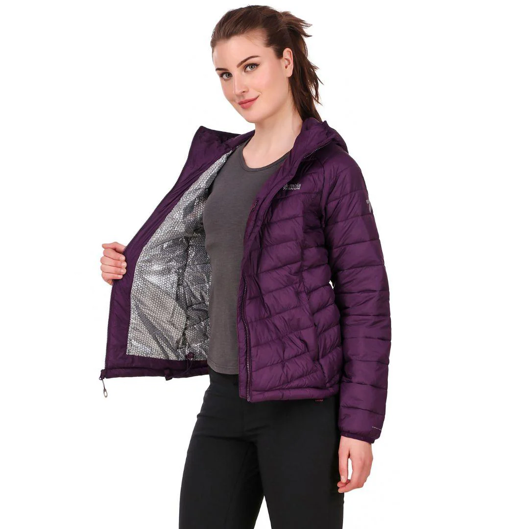 Columbia Women Maroon Snow Country Hooded Jacket - Image 5