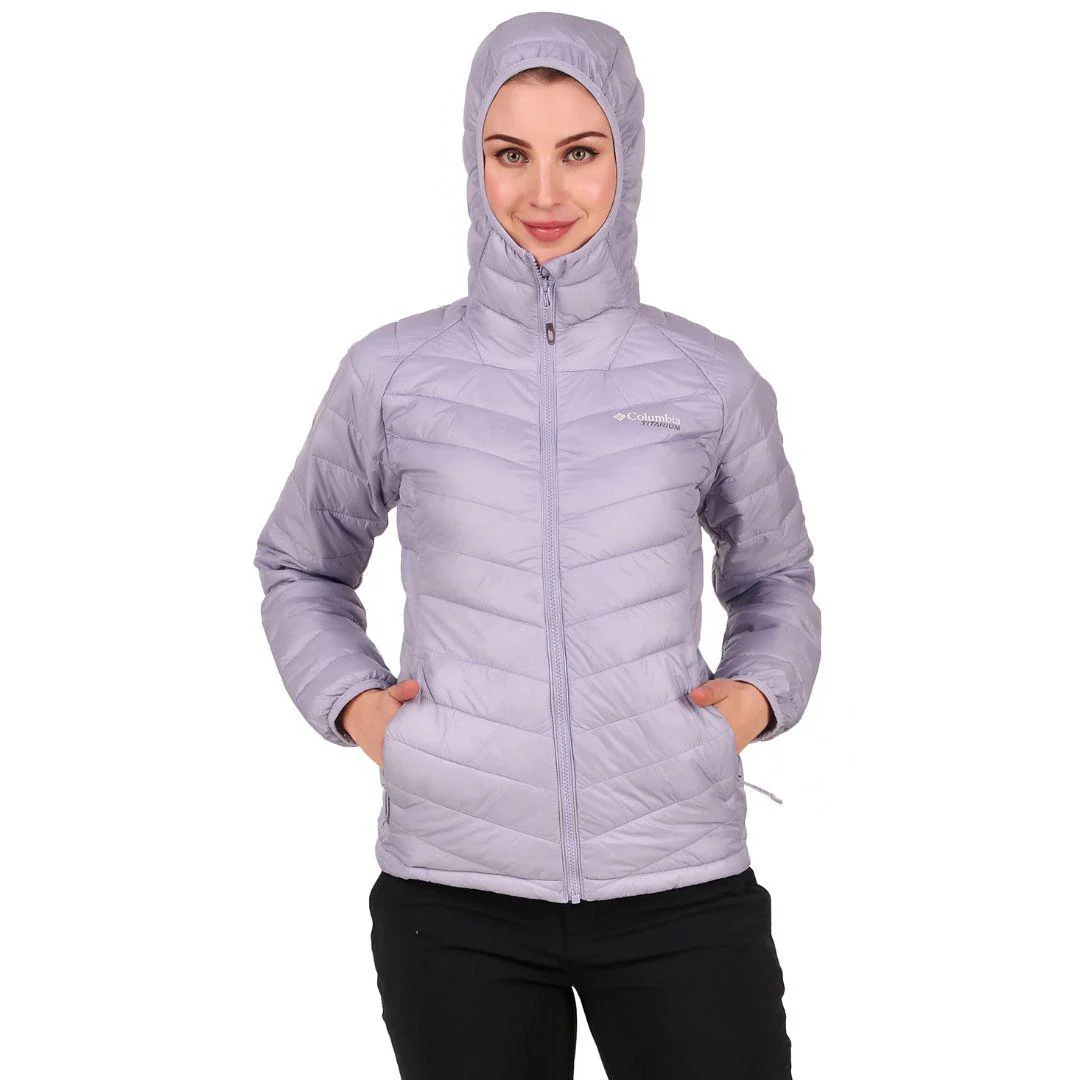 Columbia Women Purple Snow Country Hooded Jacket - Image 9
