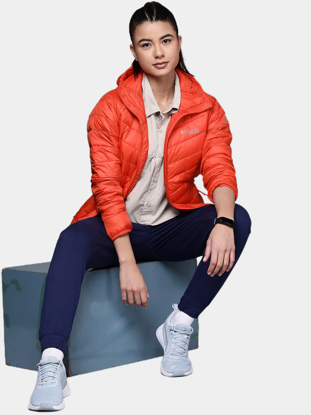 Columbia Women Orange Snow Country Hooded Jacket - Image 10