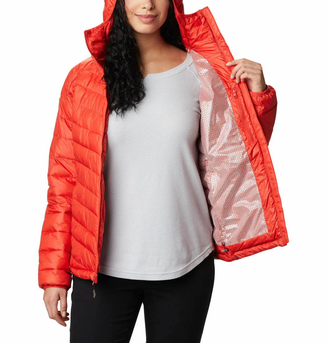Columbia Women Orange Snow Country Hooded Jacket - Image 3