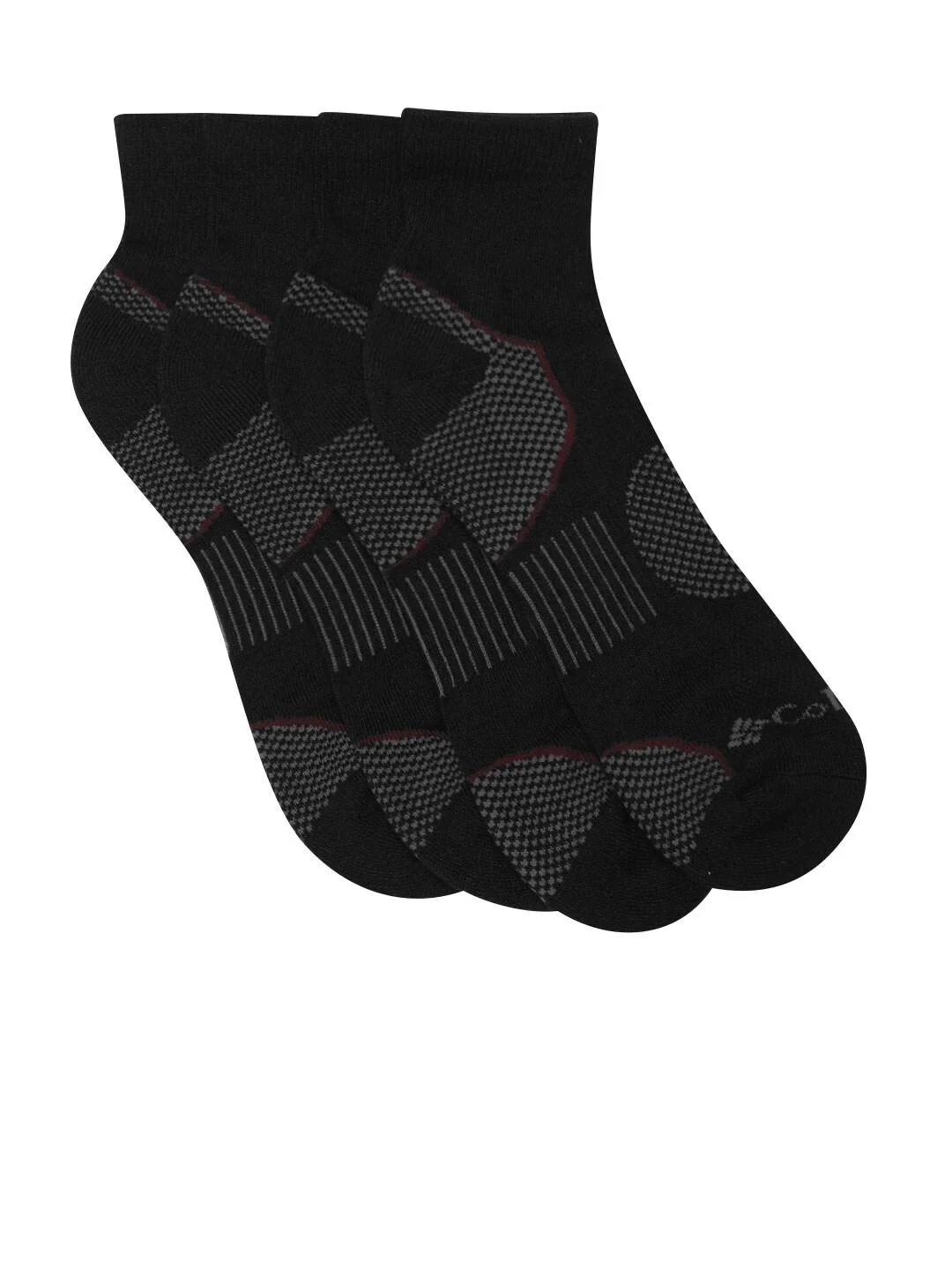 Columbia Men Black SOCKS MN 2P QUARTER-BALNCE PT  (2 Pair) (Non Returnable) - Image 2