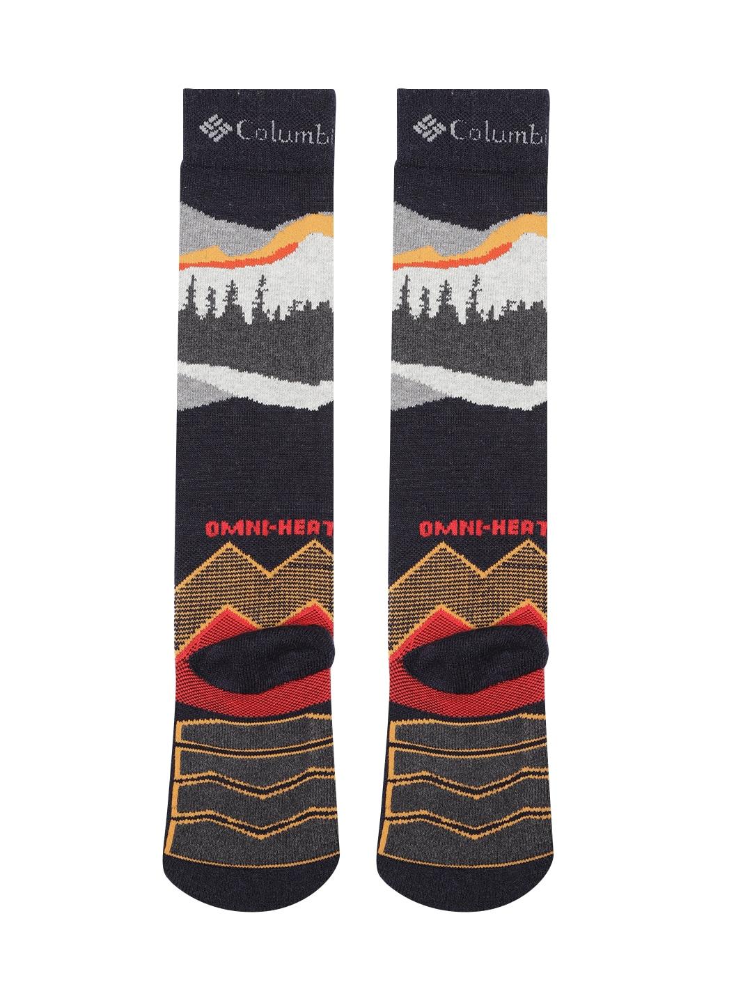 Columbia Unisex Black SOCKS UX 1PR OMNI SKI-MTN-SML  (1 Pair) (Non Returnable) - Image 2