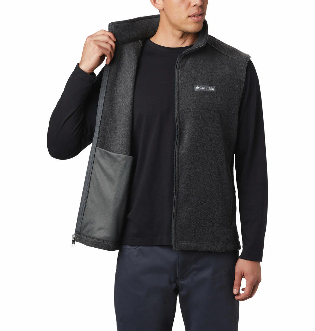 Columbia Men Grey Steens Mountain Vest - Image 4