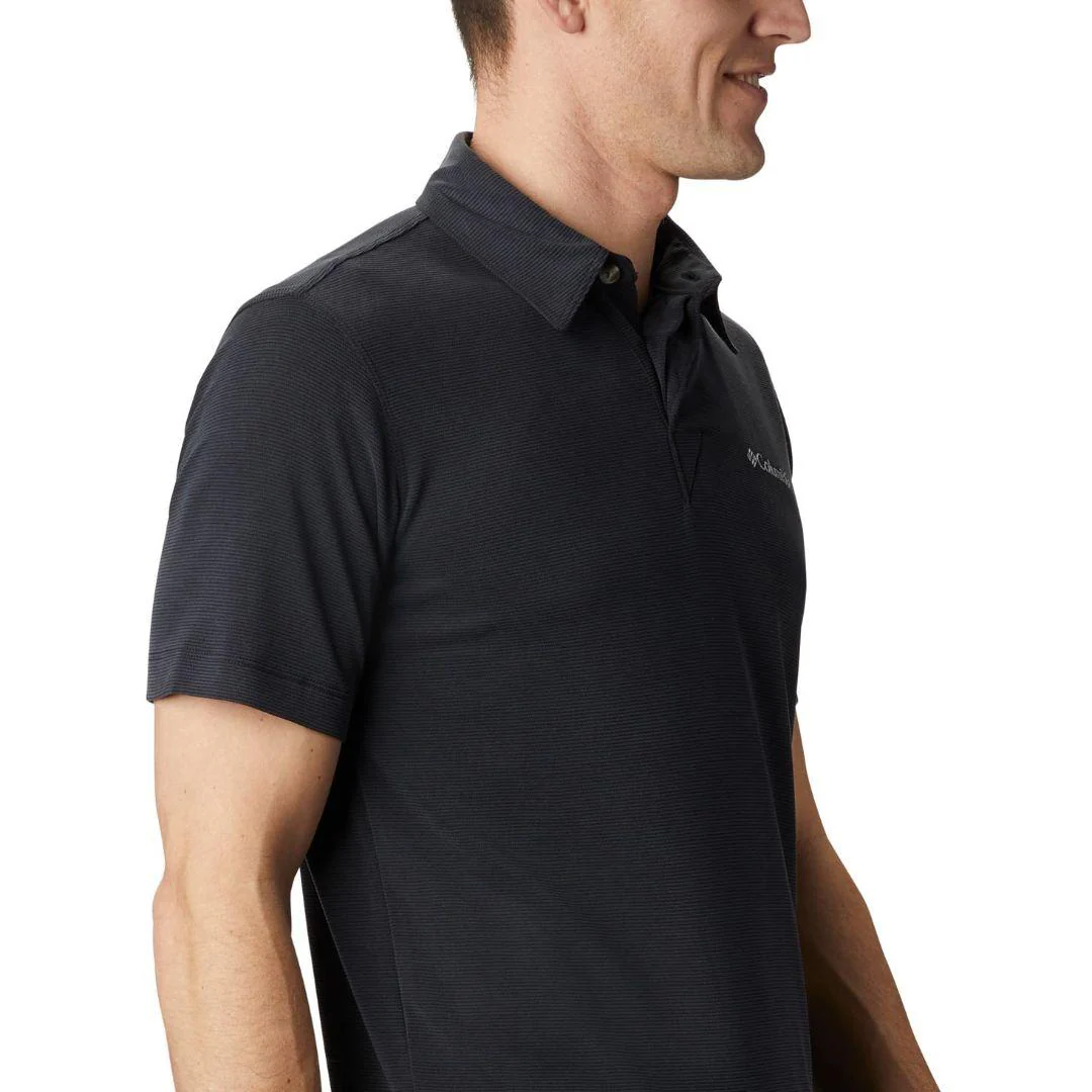 Columbia Men Black Sun Ridge Polo (Sun Protection) - Image 2