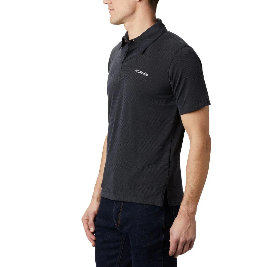 Columbia Men Black Sun Ridge Polo (Sun Protection) - Image 4