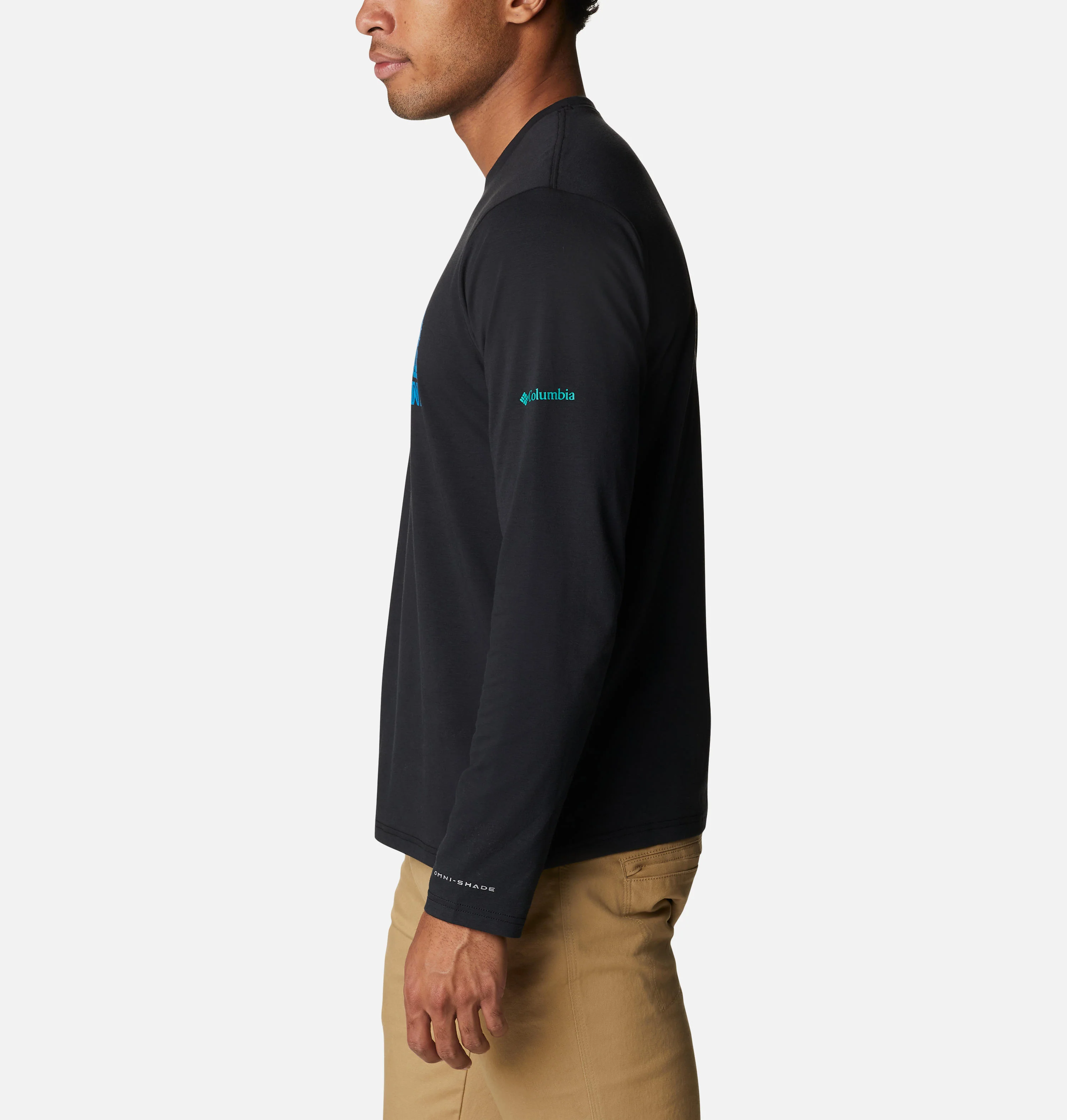 Columbia Men White Sun Trek Graphic Long Sleeve Shirt (Sun Protection) - Image 4