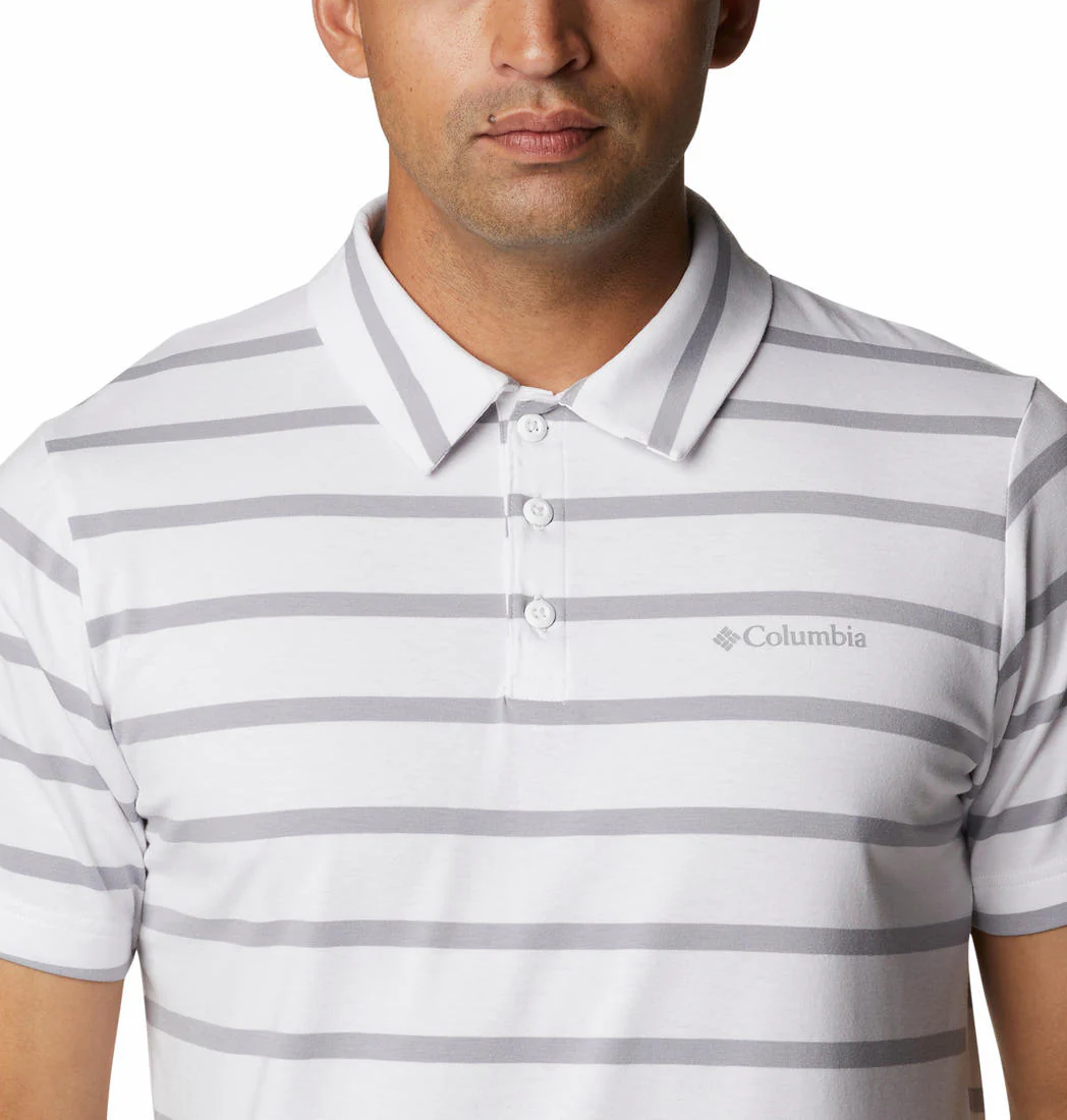 Columbia Men White Sun Trek Polo (Sun Protection) - Image 4