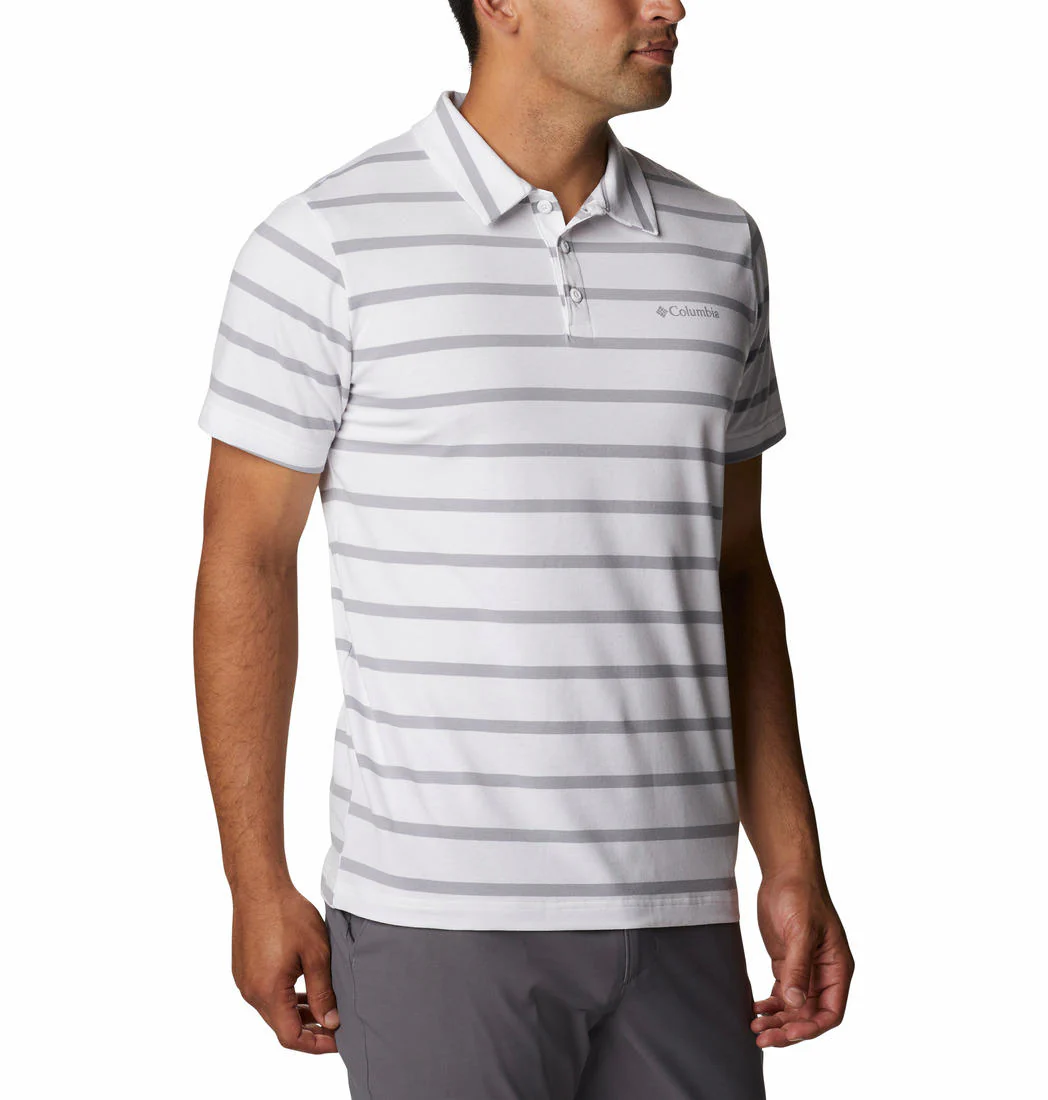 Columbia Men White Sun Trek Polo (Sun Protection) - Image 5