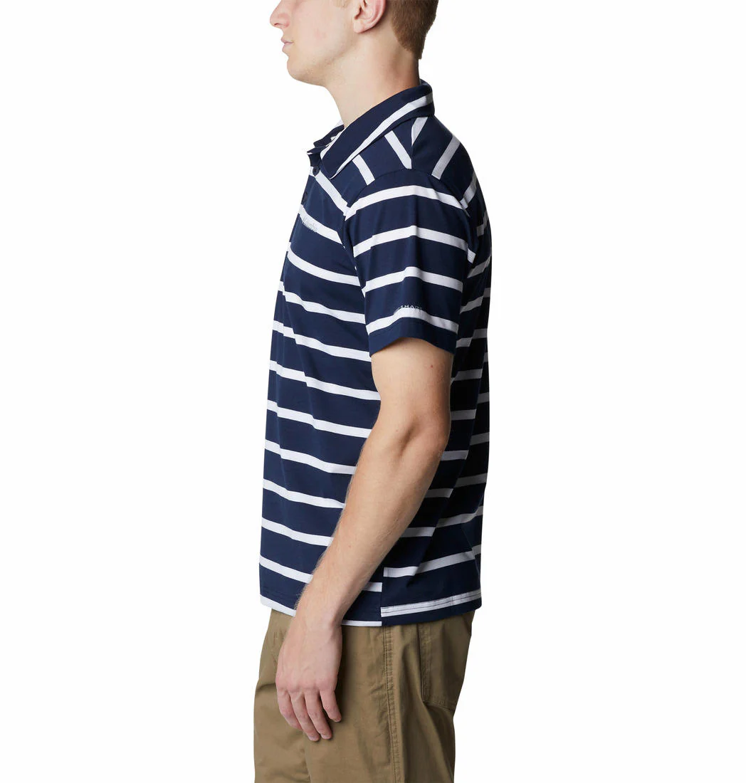 Columbia Men Blue Sun Trek Polo (Sun Protection) - Image 2