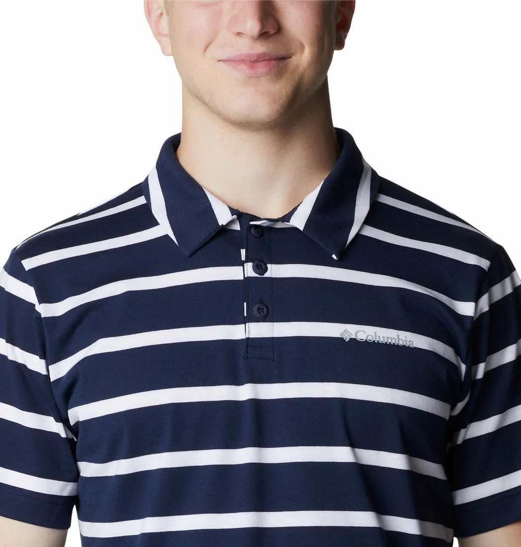 Columbia Men Blue Sun Trek Polo (Sun Protection) - Image 4