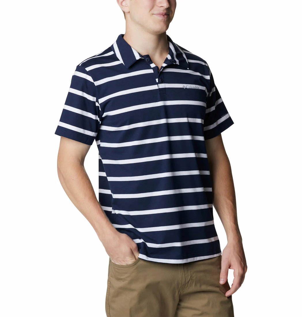 Columbia Men Blue Sun Trek Polo (Sun Protection) - Image 5