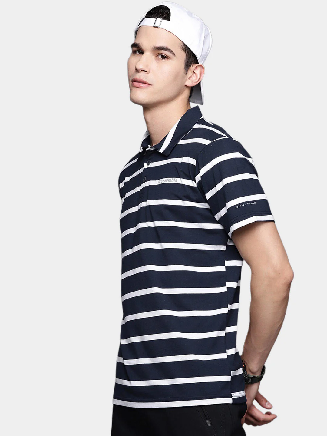 Columbia Men Blue Sun Trek Polo (Sun Protection) - Image 8