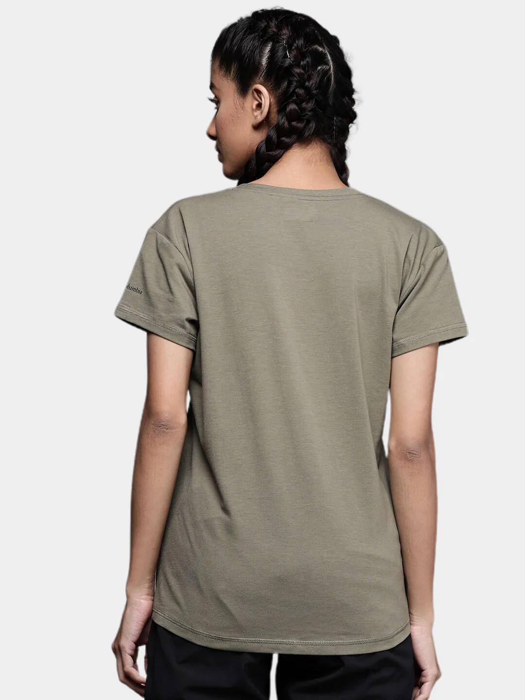 Columbia Women Green Sun Trek SS Tee - Image 11