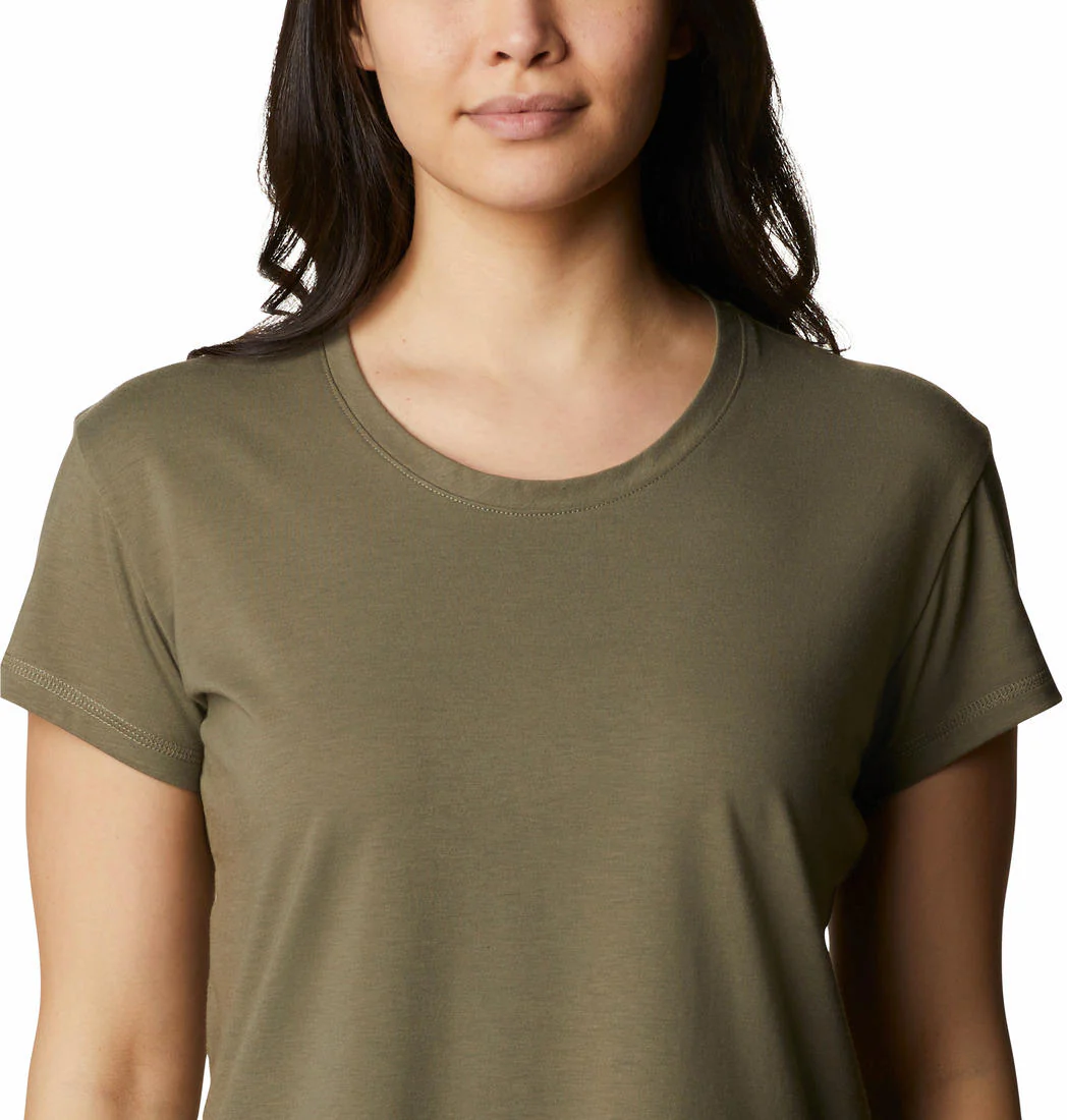 Columbia Women Green Sun Trek SS Tee - Image 2
