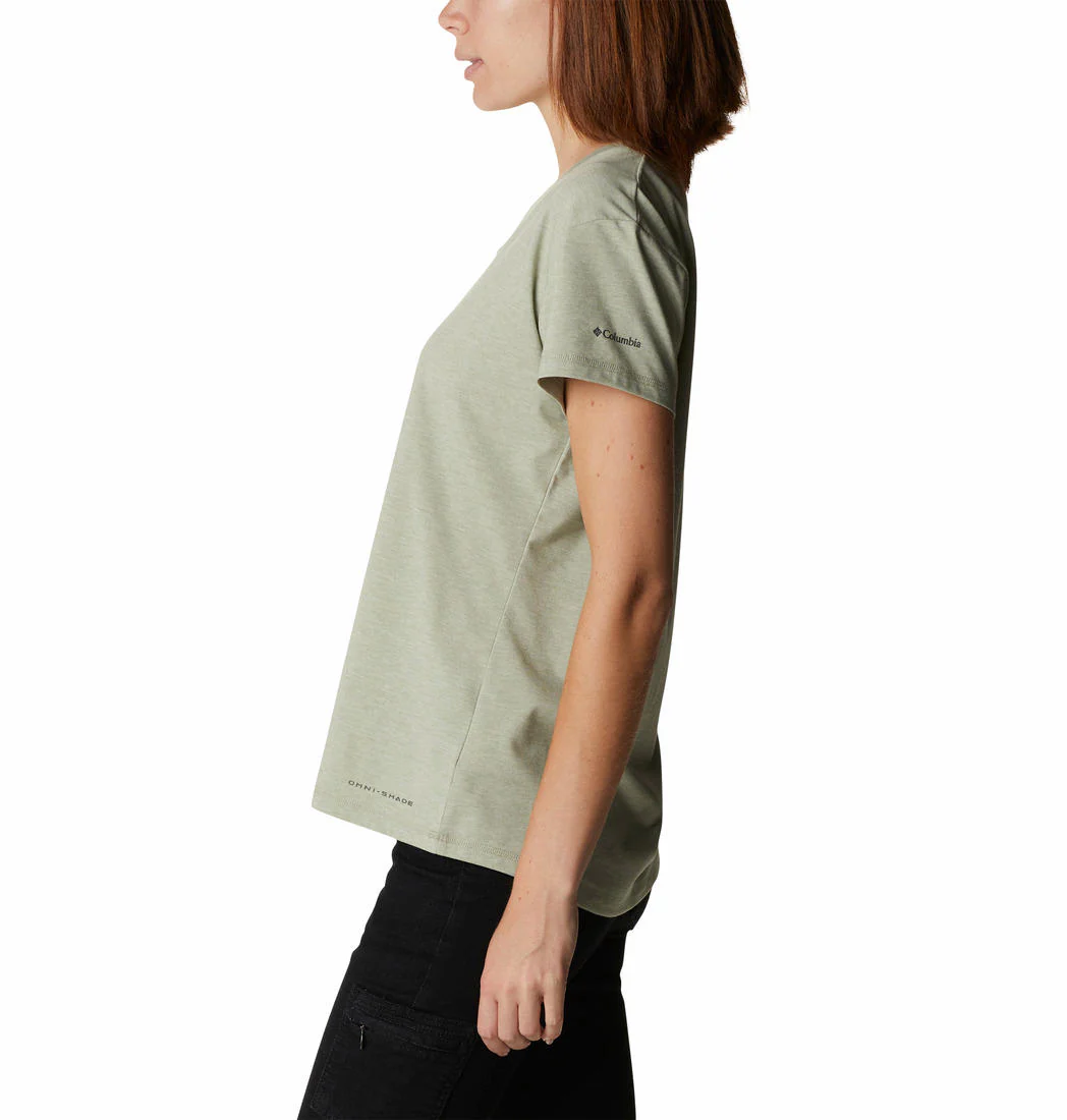 Columbia Women Green Sun Trek SS Tee (Sun Protection) - Image 2