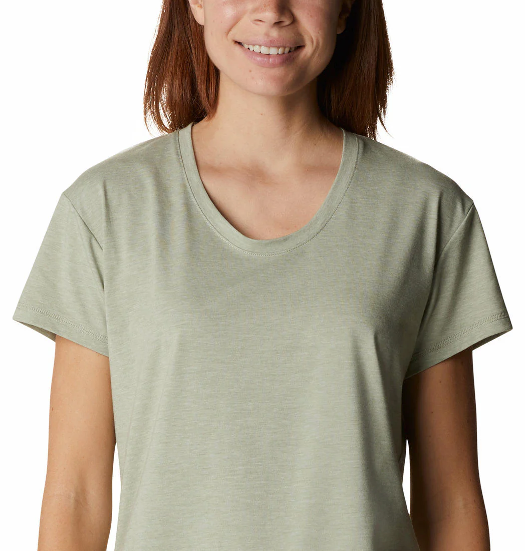 Columbia Women Green Sun Trek SS Tee (Sun Protection) - Image 4