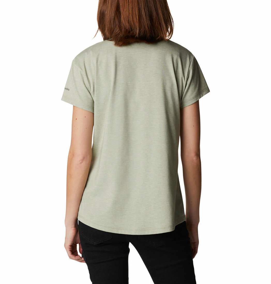 Columbia Women Green Sun Trek SS Tee (Sun Protection) - Image 6