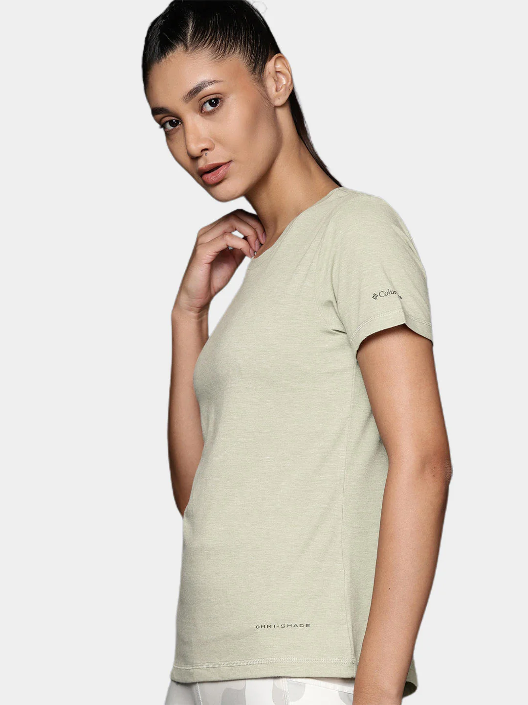 Columbia Women Green Sun Trek SS Tee (Sun Protection) - Image 9