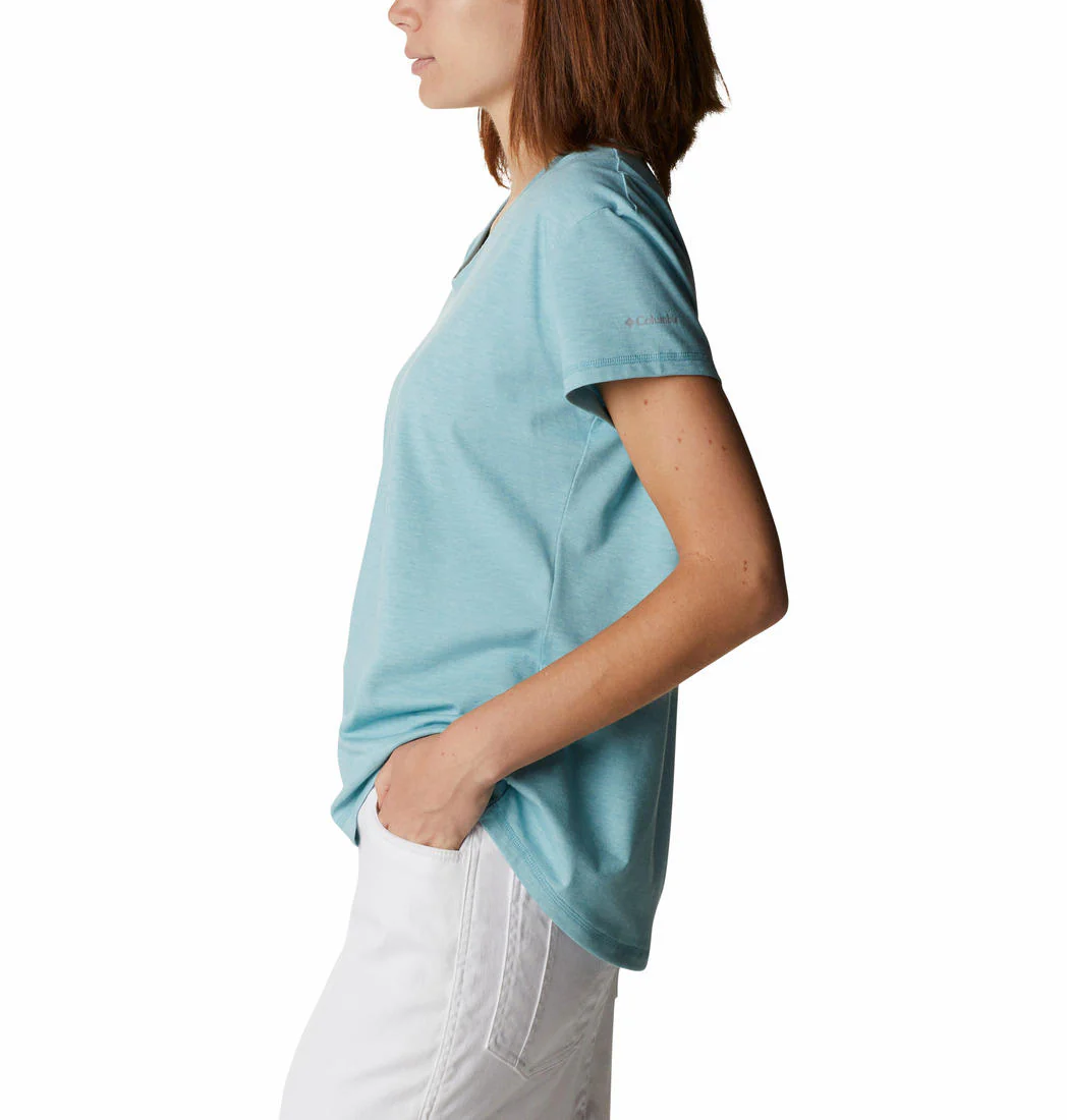 Columbia Women Blue Sun Trek SS Tee (Sun Protection) - Image 2