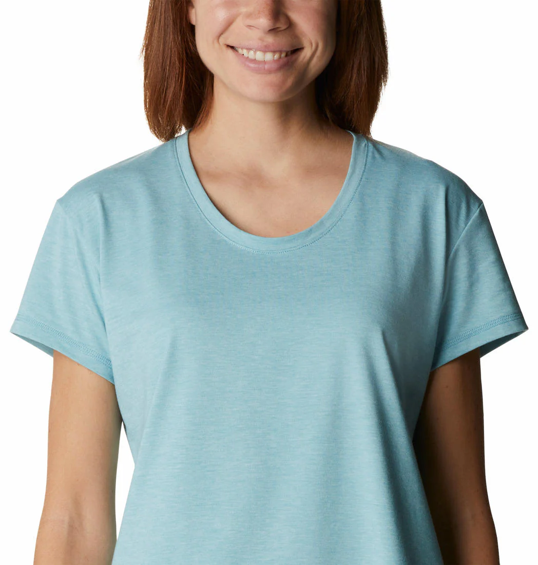 Columbia Women Blue Sun Trek SS Tee (Sun Protection) - Image 4