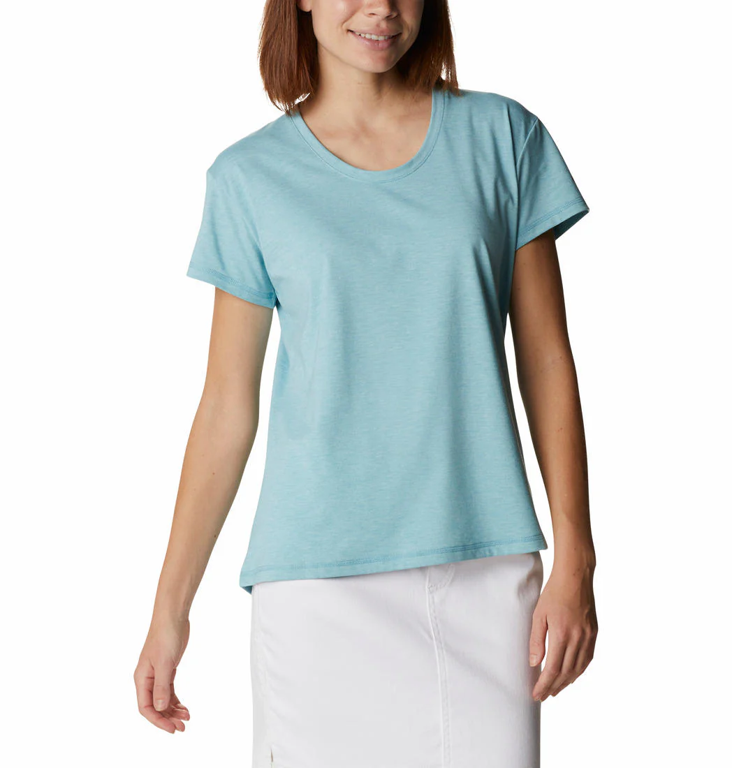 Columbia Women Blue Sun Trek SS Tee (Sun Protection) - Image 5