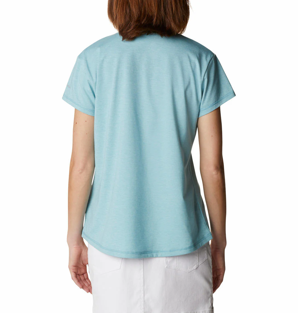 Columbia Women Blue Sun Trek SS Tee (Sun Protection) - Image 6