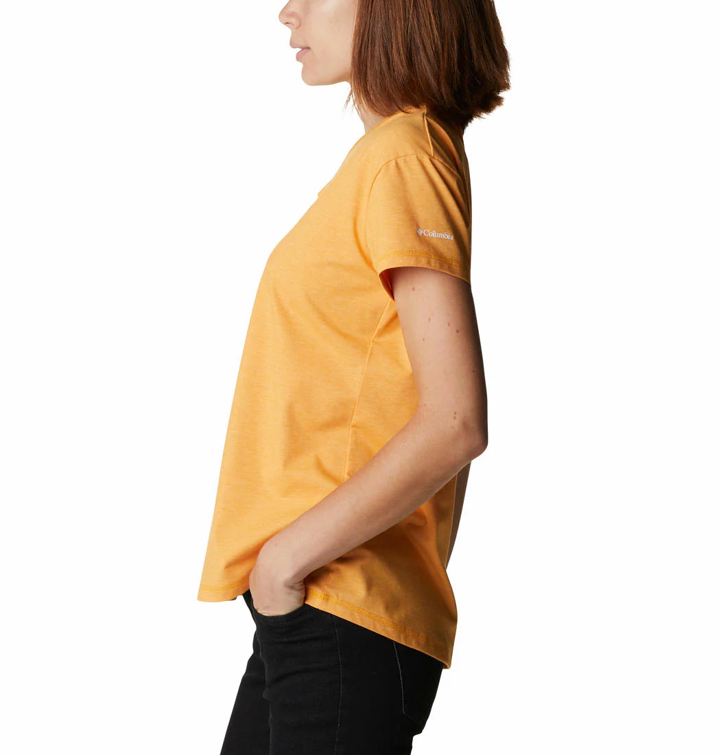 Columbia Women Yellow Sun Trek SS Tee (Sun Protection) - Image 2
