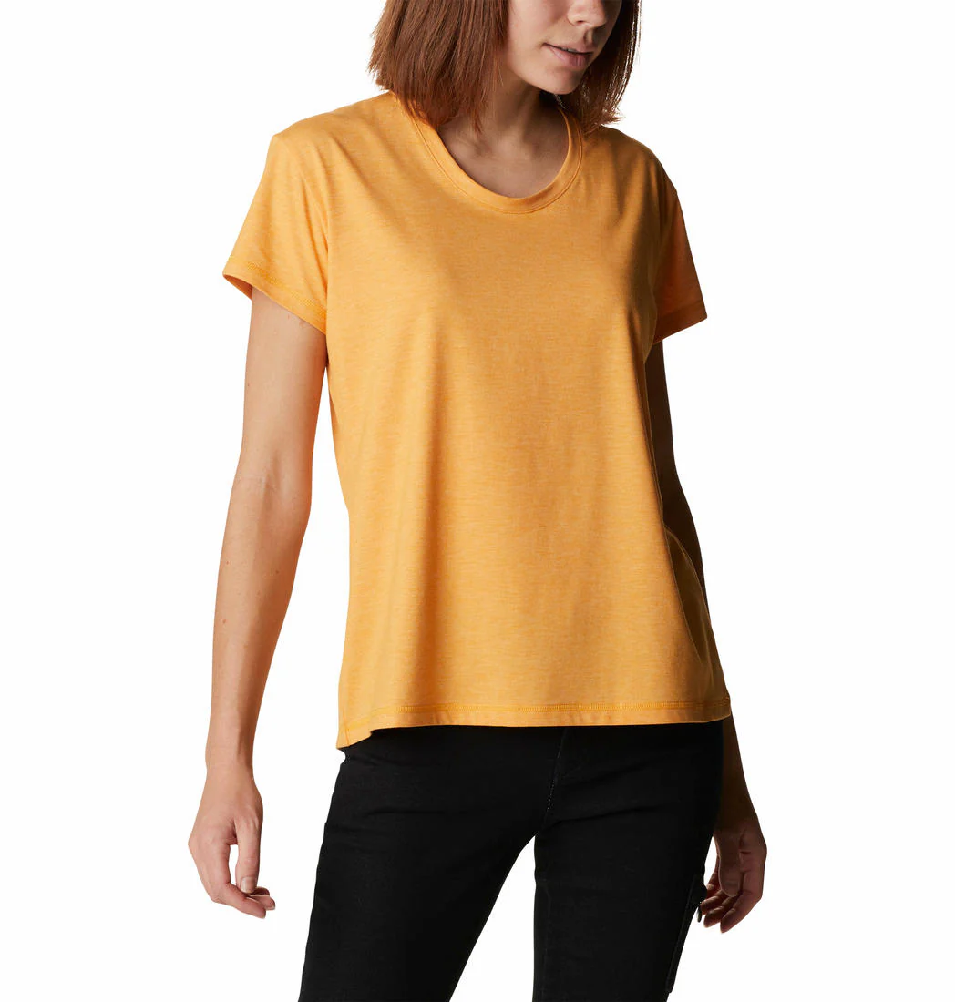 Columbia Women Yellow Sun Trek SS Tee (Sun Protection) - Image 5