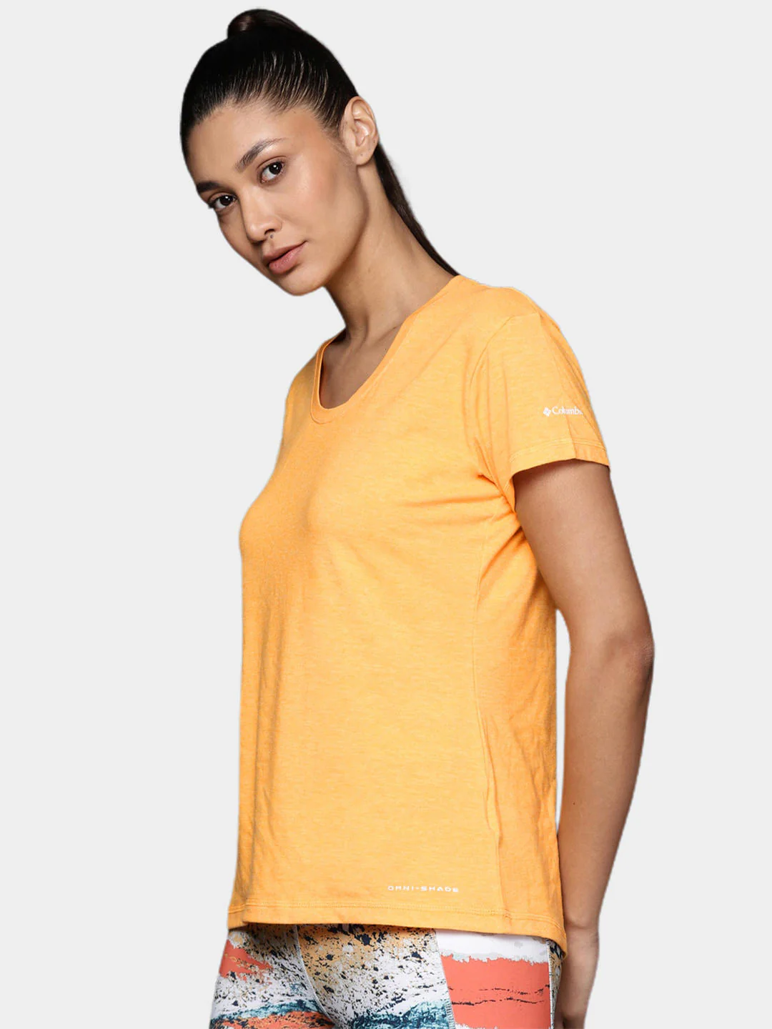 Columbia Women Yellow Sun Trek SS Tee (Sun Protection) - Image 9