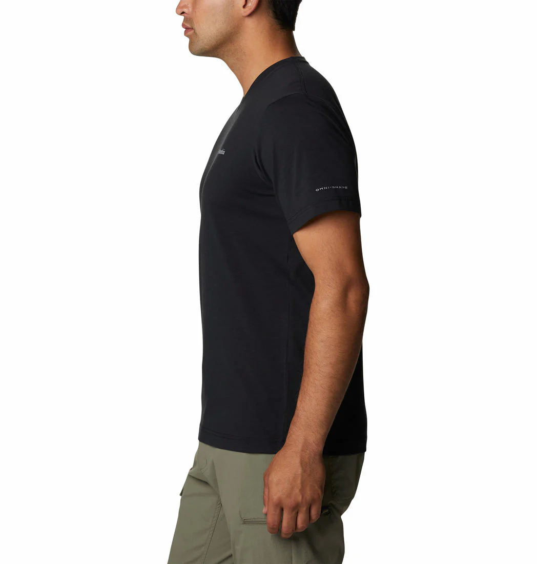 Columbia Men Black Sun Trek V-Neck Short Sleeve (Sun Protection) - Image 2