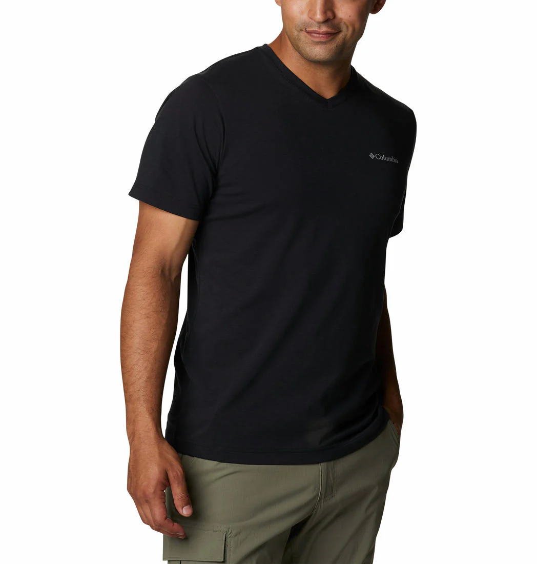 Columbia Men Black Sun Trek V-Neck Short Sleeve (Sun Protection) - Image 5