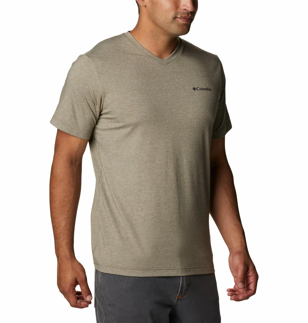 Columbia Men Green Sun Trek V-Neck Short Sleeve (Sun Protection) - Image 5