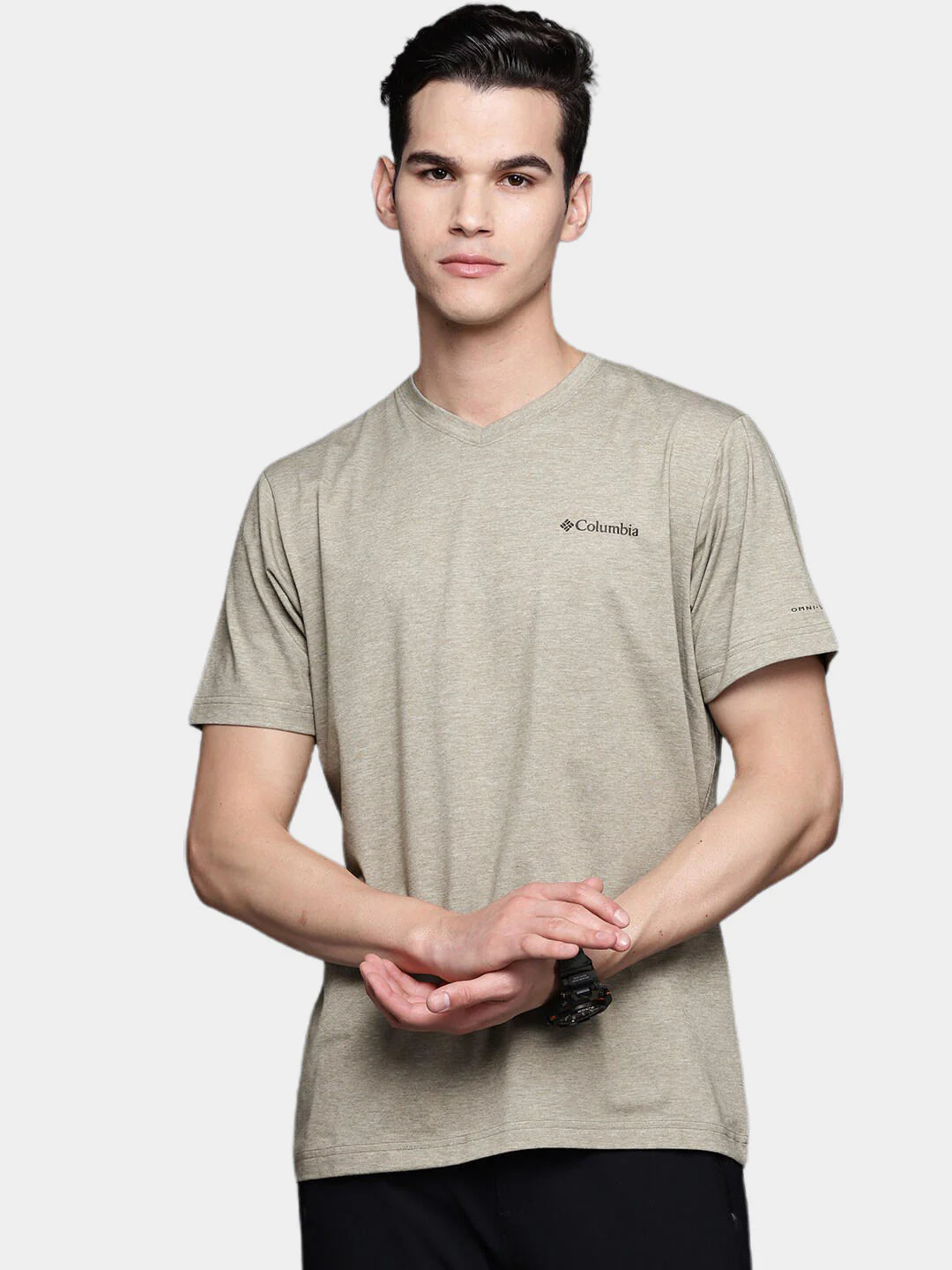 Columbia Men Green Sun Trek V-Neck Short Sleeve (Sun Protection) - Image 8