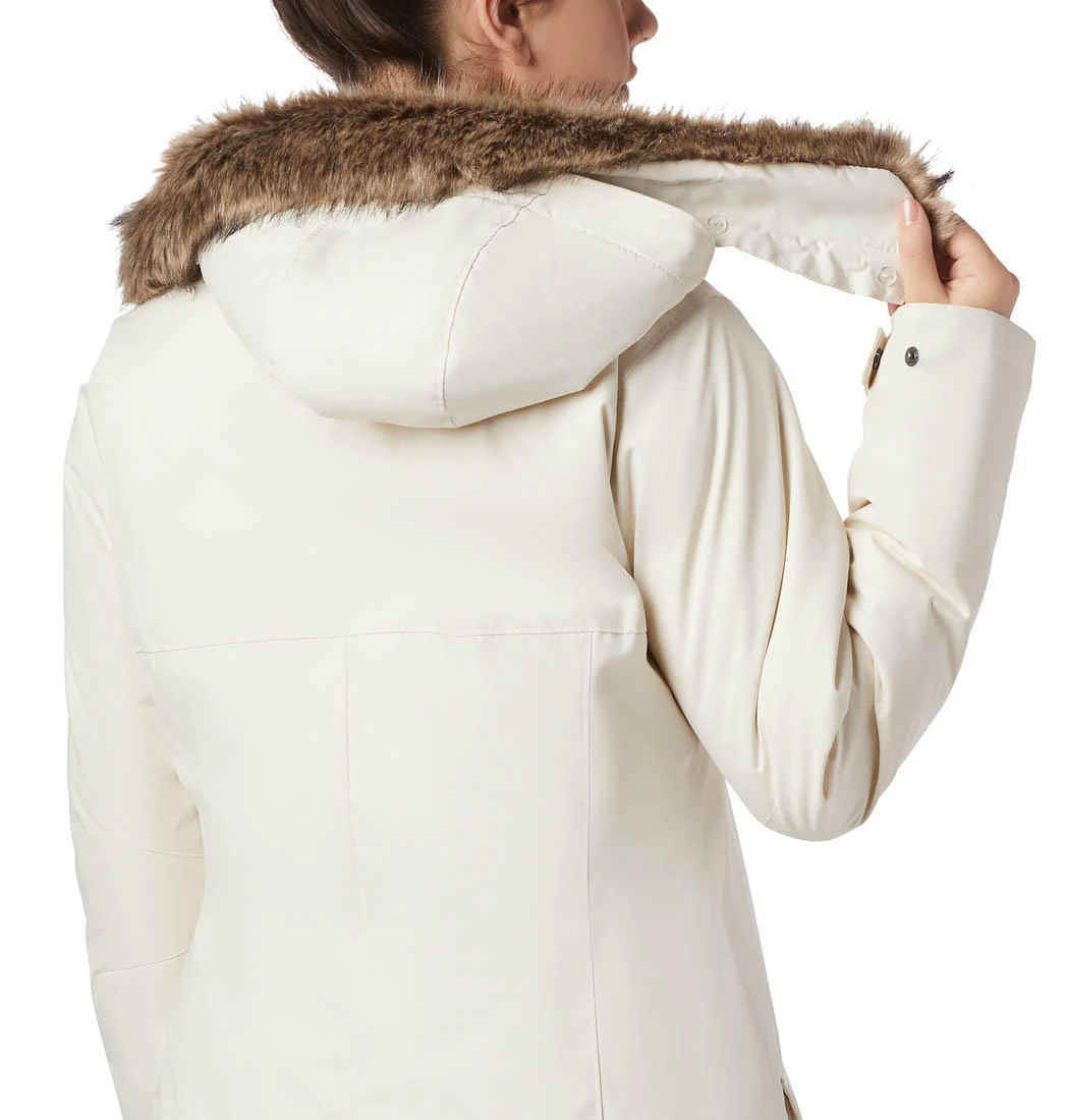 Columbia Women White Suttle Mountain Long Insulated Jacket - Image 4