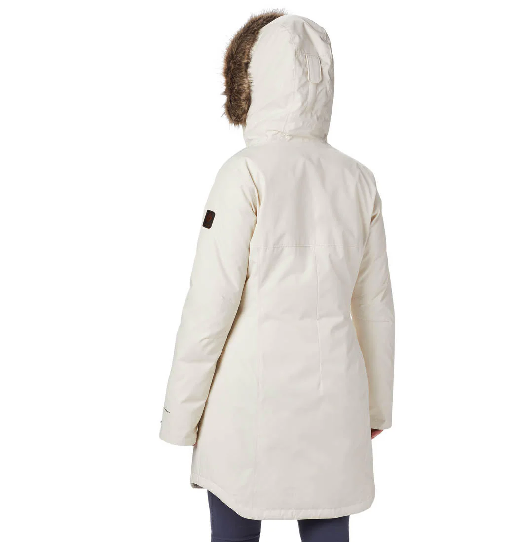 Columbia Women White Suttle Mountain Long Insulated Jacket - Image 5