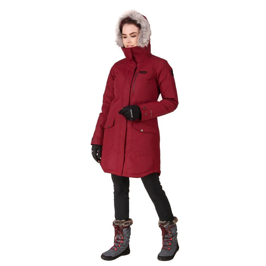 Columbia Women Red Suttle Mountain Long Insulated Jacket - Image 6