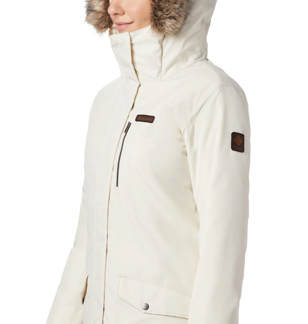 Columbia Women White Suttle Mountain Long Insulated Jacket - Image 7